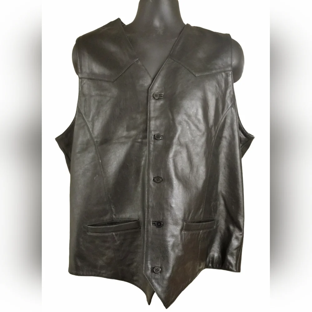 Cripple Creek Leather Vest - Picture 2 of 6